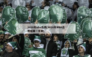 2016年nba选秀(2016年NBA选秀结果一览表)